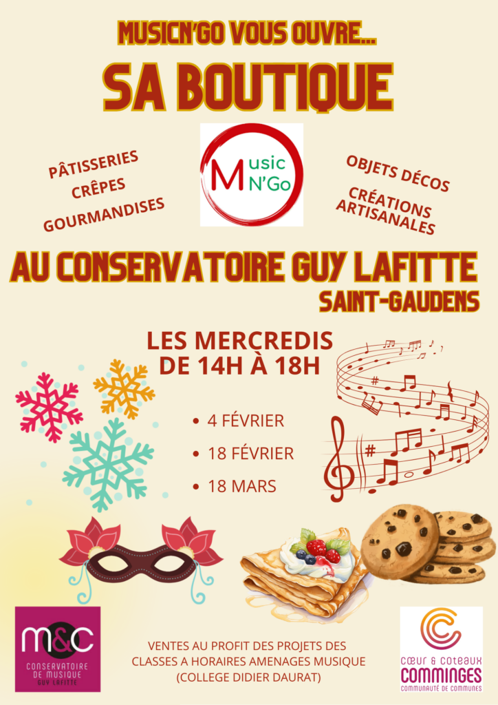 Affiche ventes conservatoire hiver 2026