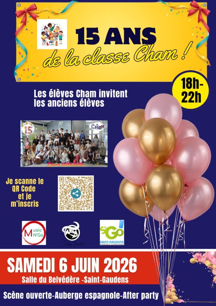 15 ans CHAM